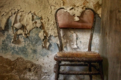 A Chair where the baker of an abandoned Greek bakery used to have lunch -2