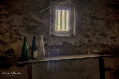 3 empty bottles